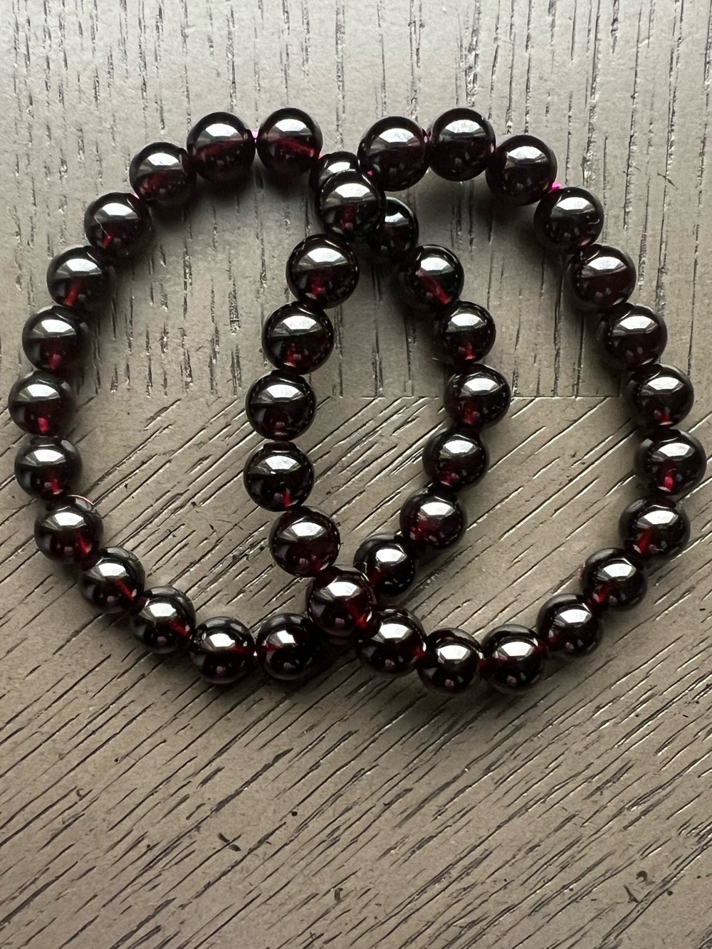 HQ Star garnet bracelet 9mm SIZE 6.5’ ( ONE )